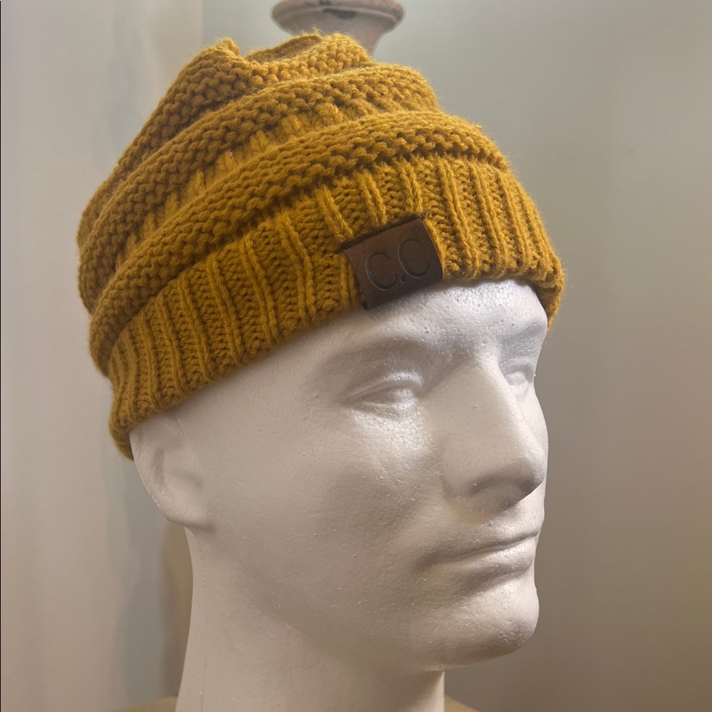 CC Boutique Mustard Knit Beanie